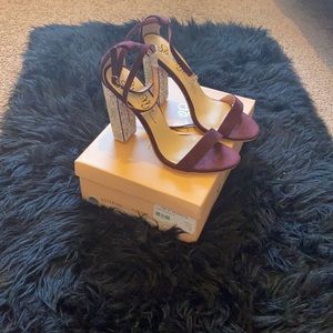 Wine color heels